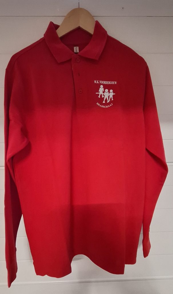polo met lange mouwen rood